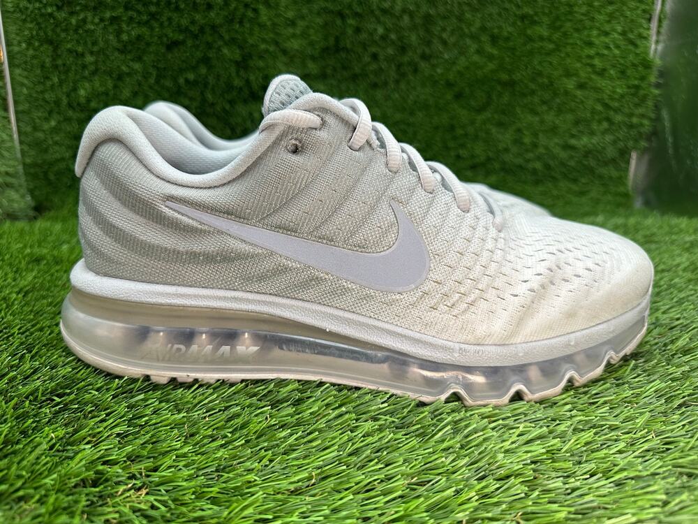 Nike Air Max 2017 849559-009 Athletic Sneaker Men's 8.5 Gray Mesh Running Sports